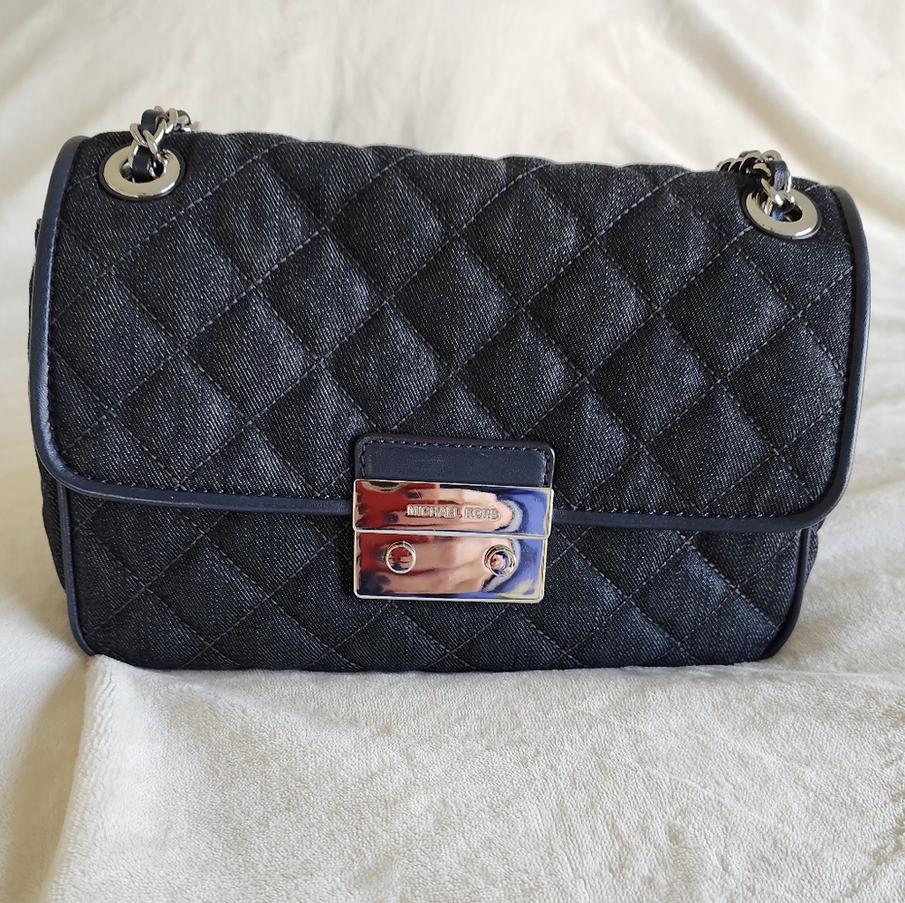 Michael Kors Denim quilted crossbody